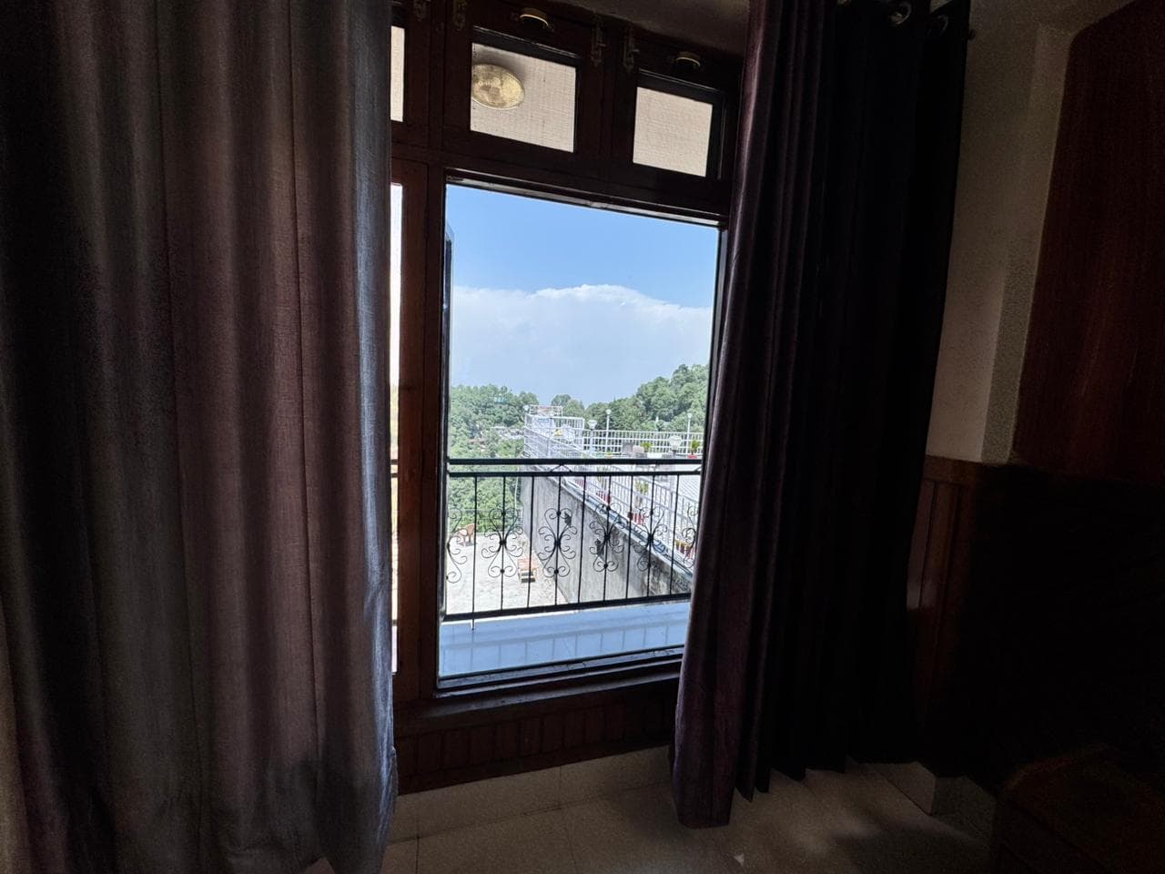 Panoramic mountain view from Livin Hub Hotel
